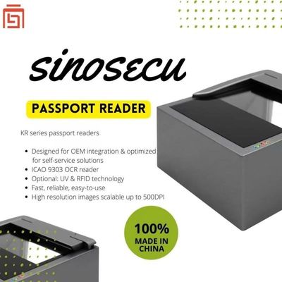 2秒 スキャン速度 USB 2.0 インターフェイス SINOCECU キオスク パスポート スキャナー OCR MRZ リーダー