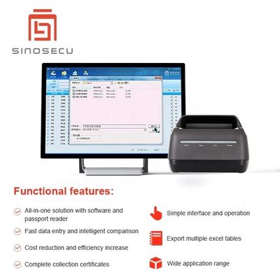 ユーザーにやさしいパスポートデータ入力システム 簡単なデータ記録のためのソフトウェアとリーダー