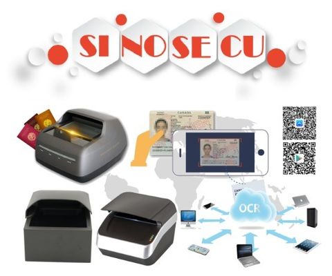 パスポート OCR Reader ソフト付きのフルページ OCR ID Reader と ID カードスキャン SDK 黒