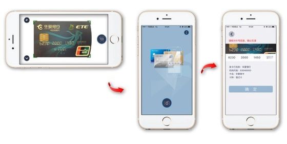 パスポート OCR Reader ソフト付きのフルページ OCR ID Reader と ID カードスキャン SDK 黒
