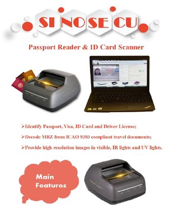 OCR Reader CMOS パスポート ID カードと運転免許証のドキュメントスキャナー