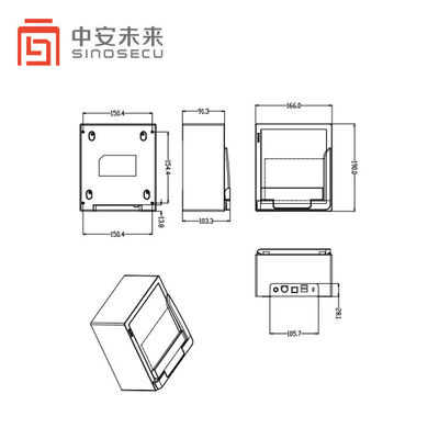タイ ISO IEC 14443 24 ビット色深度IDカードスキャン機